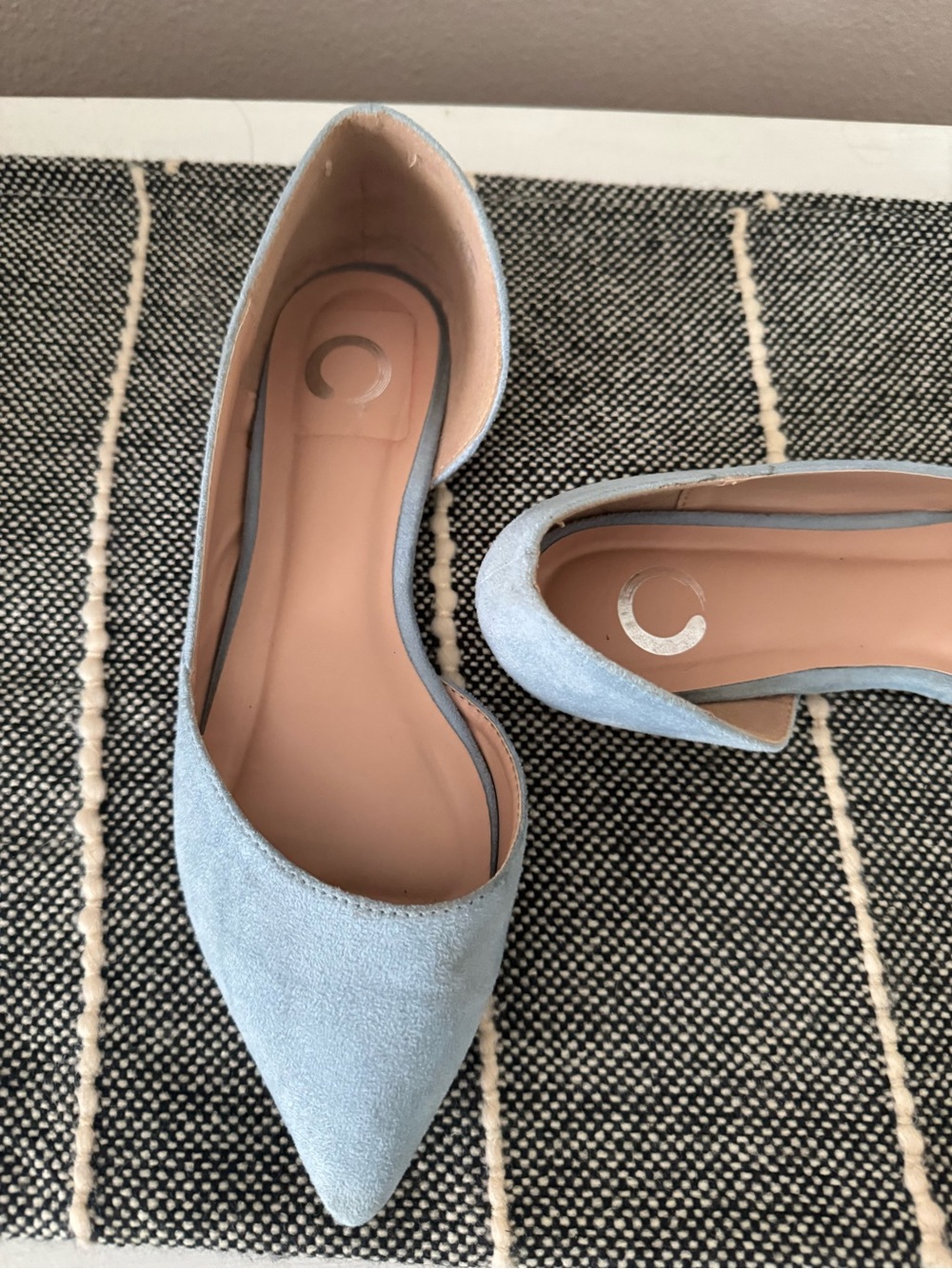Light Blue Cutout Flats - Picture 3 of 3